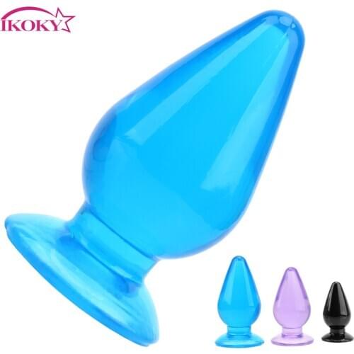 IKOKY Anal Plug Big Anal Beads Couple Toys Butt Plugs Prostate Massager SexToys For Man Woman Huge Size Anus Stimulator