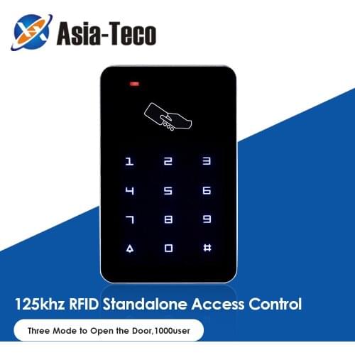 Standalone Backlight Access Controller 125Khz RFID Access Control Keypad digital panel Touch Screen Card Reader Door Lock System
