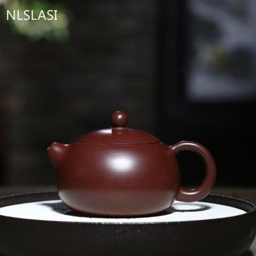 Yixing tea pots Purple Clay filter Teapot Raw ore Zhu Mud beauty kettle Handmade Customized Chinese Tea Ceremony Gifts 210ml