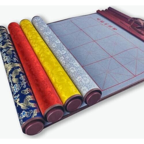 Ornate Classic Reusable Chinese Calligraphy Brush Water Writing Magic Cloth HXBE