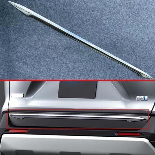 For TOYOTA Rav4 XA50 2019 2020 Decorate Accessories ABS Chrome Rear Boot Door under Trim Cover Trunk Lid