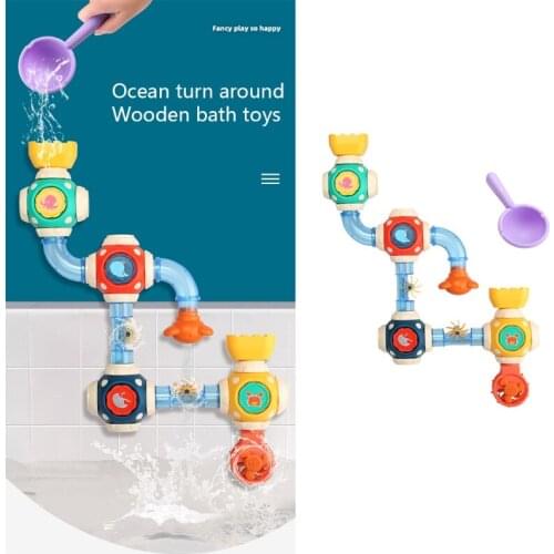 DIY Sprinkler Baby Toy Children Water Game Set Bathroom Powerful Suction Cup Summer Gift Fixed On The Bathtub