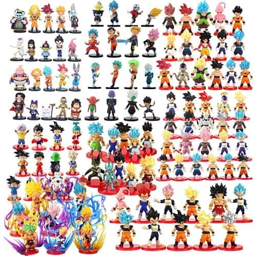 21 Styles Dragon Ball Z Super Saiyan Goku Vegeta Trunks Majin Buu Frieza Beerus Action Figura Anime Figure Collection Model Toys