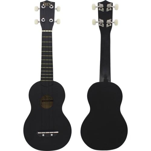 21 Inch Ukulele Black 4 Strings Hawaiian Guitar Basswood Soprano Ukulele Beginner Kids Musical Gift Toy Instrument Mini Guitarra
