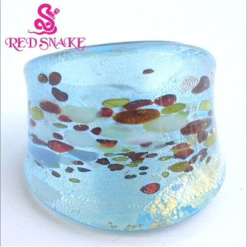 RED SNAKE Brand Fashion Ring Handmade Murano Glass Multifarious Rings RSMG0000#38