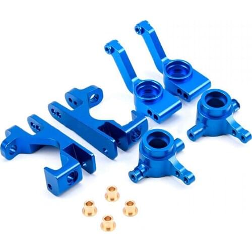 Metal Steering Cup C-Hubs Rear Axle Seat Bearings Modification Kits for Slash 4x4 Huanqi 727 RC Car Upgrade Parts