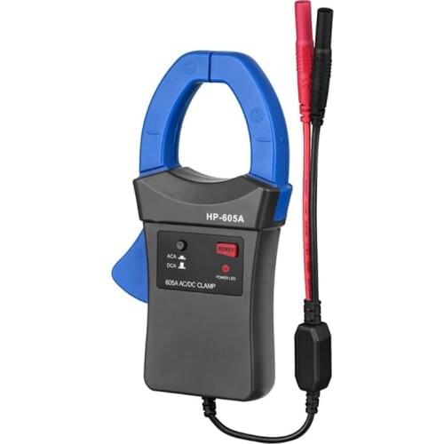 F1CD Clamp Meter hp-605a 600A DC/AC Current Clamp Adapter Clamp-On Meter Tester with Test Probes Works with Multimeters