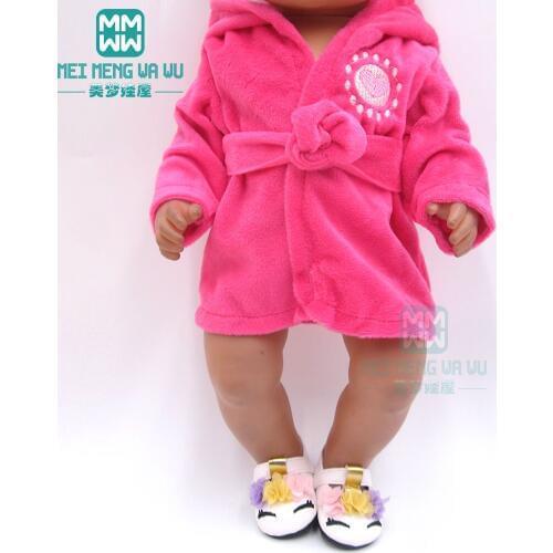 Doll clothes for 43cm new born doll accessories fashion pajamas baby suits Shoes