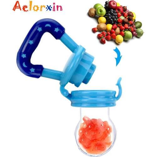 Newborn Food Supplement Baby Bottle Feeding Fruit Vegetable Feeder Baby Pacifier For Fruit Portable Nipples Chupeta Feed Kid
