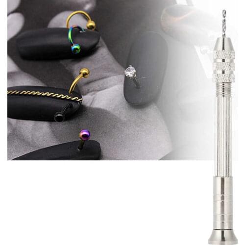 Manual Nail Art Piercing Tool Nail DIY Pendant Punch Manicure Accessory