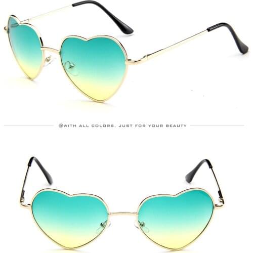 Love Heart Sunglasses Women Full Frame Spectacles Female Heart Shape Eyeglasses Ladies Eyewear Sun Glasses Driver Goggles