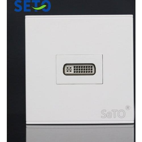 SeTo 86 Type DVI Video Module Digital Visual Interface Connector Wall Plate Socket Keystone Faceplate