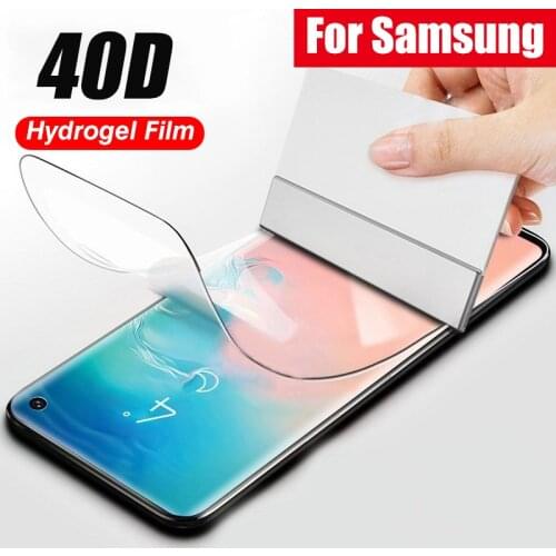 50Pcs Screen Protector for Samsung Galaxy S21 S20 S10 S9 S8 Plus 5G Film Soft Hydrogel Film For Samsung Note 10 9 Plus S21 Ultra