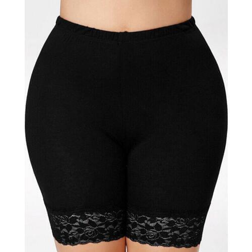 Panties Women Lace Hem Elastic Safety Underwear Shorts Pants Short Tight Leggings Plus Size women fashion