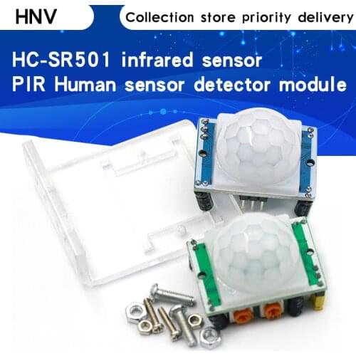1pcs HC-SR501 Adjust IR Pyroelectric Infrared PIR Motion Sensor Detector Module for arduino for raspberry pi kits