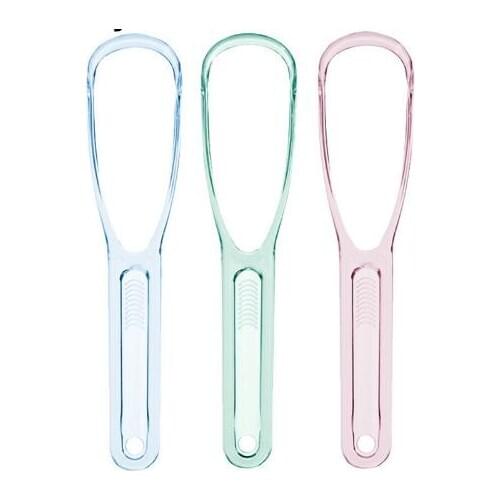 10pcs convenient and practical plastic Tongue scraper for Tongue coating cleaner care oral hygiene