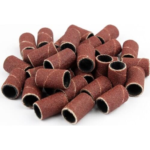 100 x Sanding Bands Durm 80-600 Grit with 2 Mandrel for Nail Art Manicure Dremel