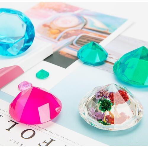 3 In 1 Transparent Silicone Diamond Mold Decorative Craft DIY Cutting Shape Type Epoxy Resin Molds for Jewelry Making Tool