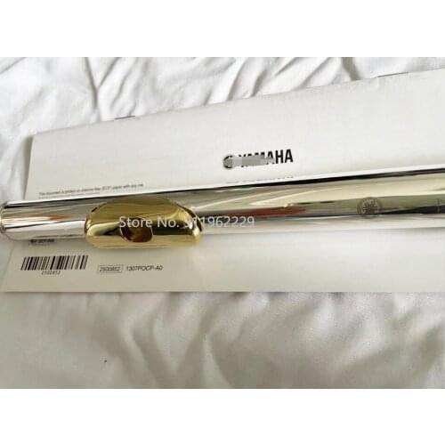 471 Flute Silver plated Gold Mouth 17 Holes Open C key E Split Flute