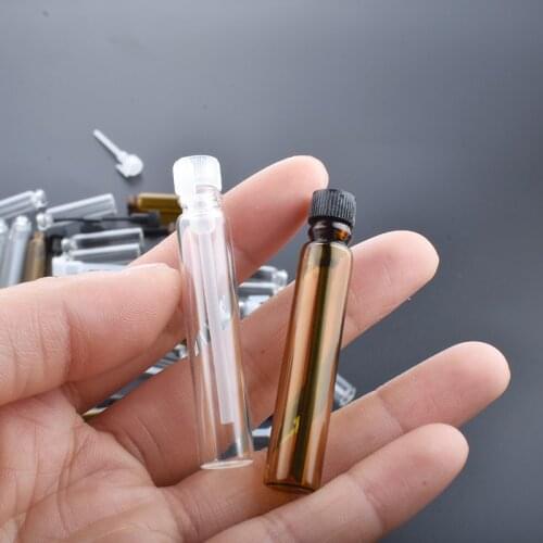5000pcs 1/2ml Mini Empty Glass Perfume Small Sample Vials Perfume Bottle Liquid Fragrance Test Tube Trial Bottle