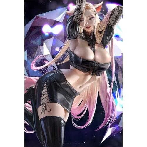 Ahri Kasa Game Girl Canvas Art Poster KDA League of Legends LOL Print Custom HD Hanging Pictures Wall Painting for Living Room