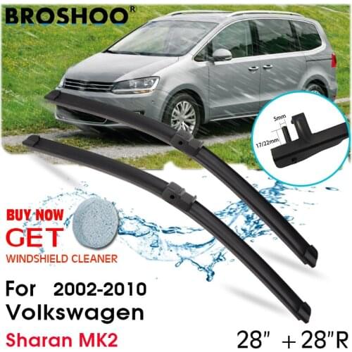 Car Wiper Blade Front Window Windscreen Windshield Wipers Blades Auto Accessories For Volkswagen Sharan MK2 28"+28"R 2002-2010