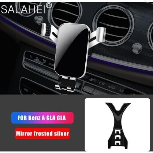 Car Phone Holder For Mercedes-Benz GLA 45 Amg X156 CLA W117 C117 GLA200 GLA250 COUPE Interior Mobile Phone Bracket For Iphone