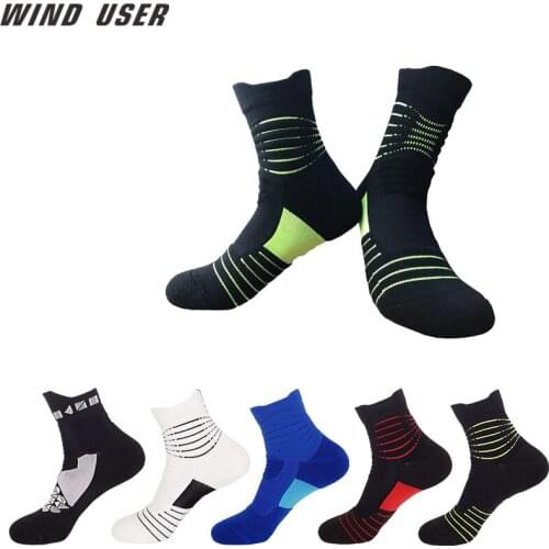 Basketball Socks Men Short Towel Bottom Sports socks Non-slip Thickened Professional Training Socks