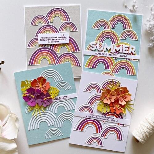 Panalisacraft Big rainbow Metal Cutting Dies Stencils for DIY Scrapbooking/album Decorative Embossing DIY Paper Cards