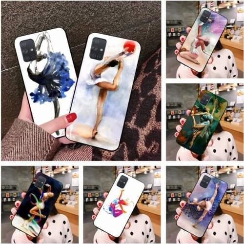 Love Gymnastics Oil Painting Phone Case For Samsung Galaxy A21S A01 A11 A31 A81 A10 A20E A30 A40 A50 A70 A80 A71 A51