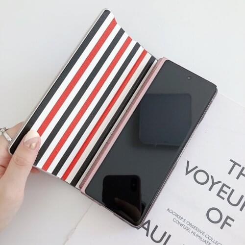 Galaxy Fold 2 Case Case for Samsung Galaxy Z Fold2 5G Leather Flip Case Mobile Phone Shell 2 Colors Optional New Arrivals