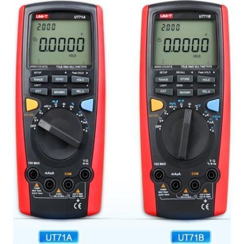 UNI-T UT71A UT71B UT71C UT71D UT71E Digital MultiMeterTure RMS AC DC meter Volt Ampere Ohm Capacitance Temp tester backlight