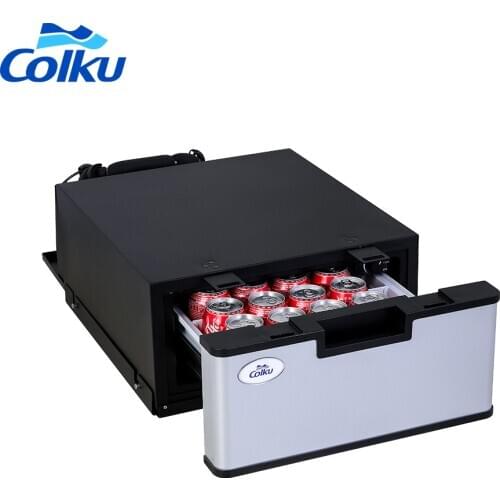 Colku drawer fridge caravan RV built-in removable 23L dc refrigerator mini freezers refitted vehicle cooler 12v 24v car fridges