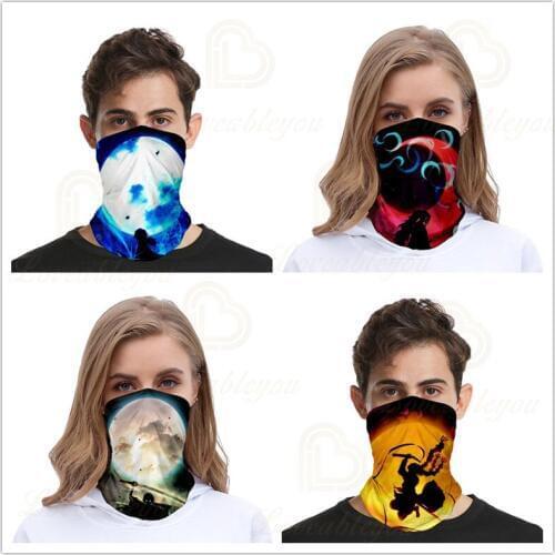 Demon Slayer 3d Print Magic Men Women Scarf Outdoor Sports Bicycle Riding Headband Neck Tube Bandanas Face