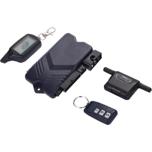 For B9 Two-way Car Alarm Burglar Alarm System Two-way Alarm Remote Control with Start Car Alarm System Anti-Theft Device Two-Way