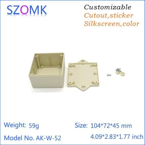 Customizable electronics enclosures for pcb (10pcs) 104*72*45mm switch box distrubition enclosure electronics outlet enclosure