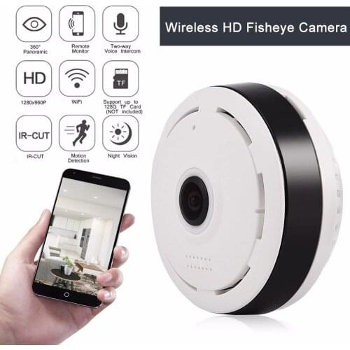 HD 360 Degree Panoramic Wide Angle MINI Cctv Camera Smart IPC Wireless Fisheye IP Camera P2P 1080P HD Home Security Wifi Camera