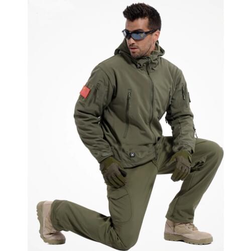 TAD outdoor camping hiking Clothing Sets hunting tactical Clothing Sets instant waterproof mens Uniform Coat jacket and pant