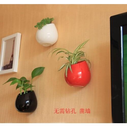 Creative ceramic Wall pots Simple home decoration flowerpot Countryside Ceramic pots Greening Your Life,Wall decoration statue