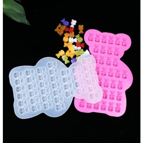 Bear Sugar Silicone Mold Cake Border DIY Decoration Chocolate Sugar Epoxy Resin Mold Craft Polymer Clay Crafts 3D Mould Tools