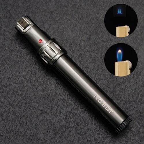 Jobon Mini Torch Cigar Lighters Metal Windproof Gas Butane Flint Lighter Kitchen Camping BBQ Ignition Tool Gadgets For Men