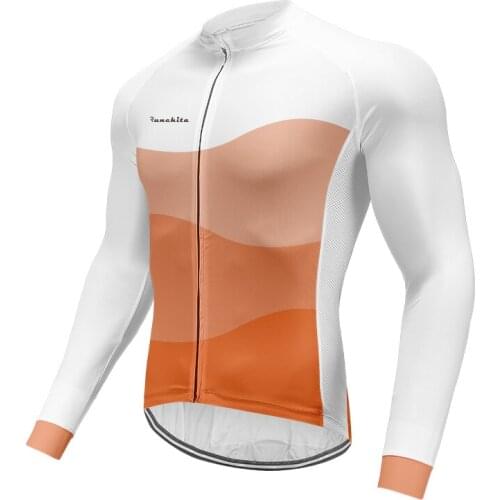 Mens Long Sleeves Spring Autumn Bike Clothes Cycling Jersey Breathable Ropa Ciclismo Maillot sportswear