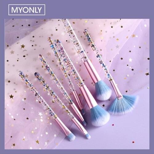 7 Pcs/set Makeup Brush Set Foundation Brush Eye Shadow Brush Loose Powder Brush Blush Brush Mask Brush Beauty Makeup Tool