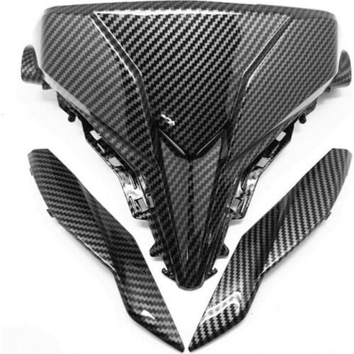 Front Upper Head Light Fairing Side Cover Carbon Fiber Paint Fit For HONDA CB650F 16-2018