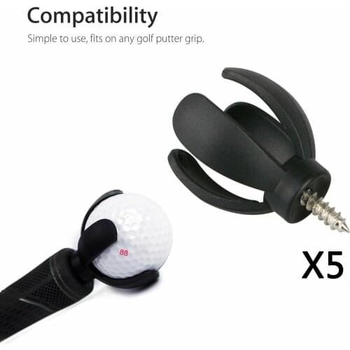 Durable 4-Prong Golf Ball Pick Up Retriever Golfball Grabber Suction Grabber Claw Sucker Petal Screws Tool Accessories