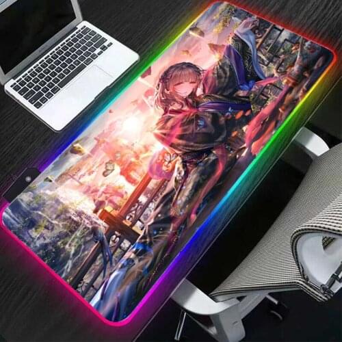 RGB animation Chinese style antiquity Hanfu HD best-selling game accessories LED mouse pad essential keyboard pad for gamers