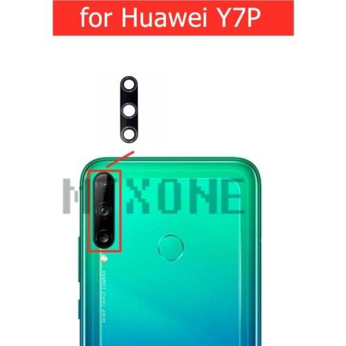 2pcs for Huawei Y7P Back Camera Glass Lens Rear Camera Glass with 3M Glue for Huawei Y7P Repair Spare Part