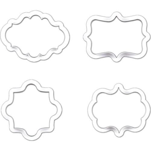 Nameplate Chocolate Biscuit Mold Stamp Die Diy Baking Cake Decoration Tool Set Cake Sandwich Chocolate Cutter Mold