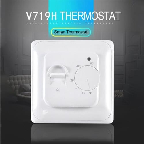 Heat Electric Floor Heating Manual Room Thermostat Warm Floor Cable 220V 16A Temperature Controller V719H16A