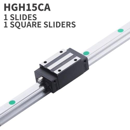 Xy table 1 HGH15 HGR15 linear guide rail 15mm guideways rod set +1 pc slide bearing block HGH15CA for CNC parts